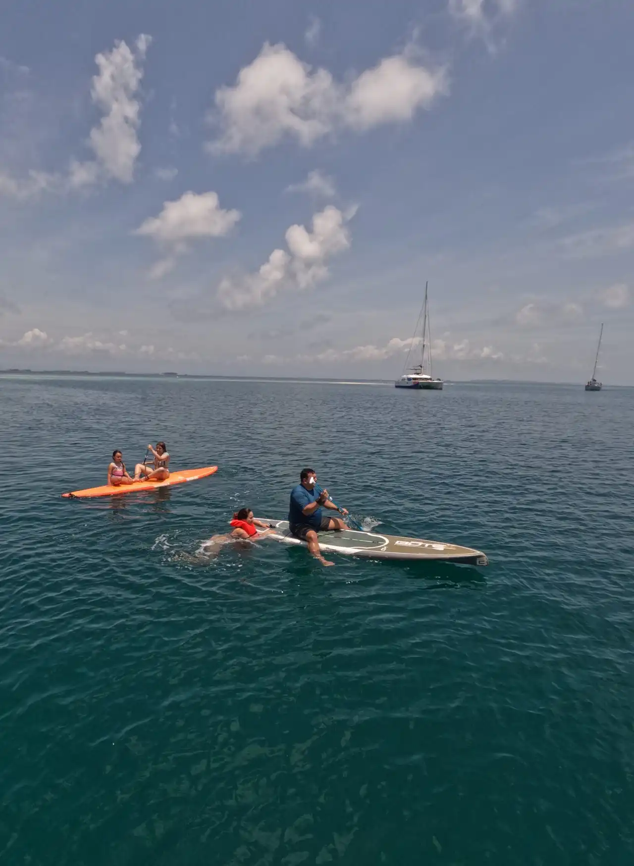 Paddle boarding in San Blas