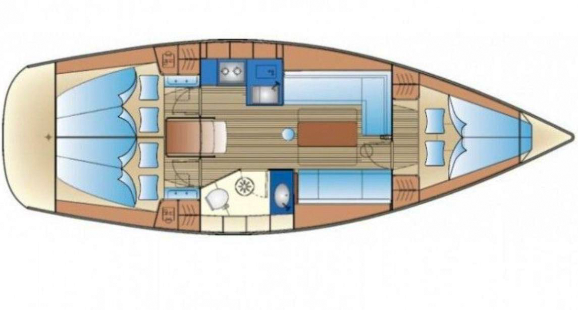 Bavaria 35 | San Blas Charter cabin